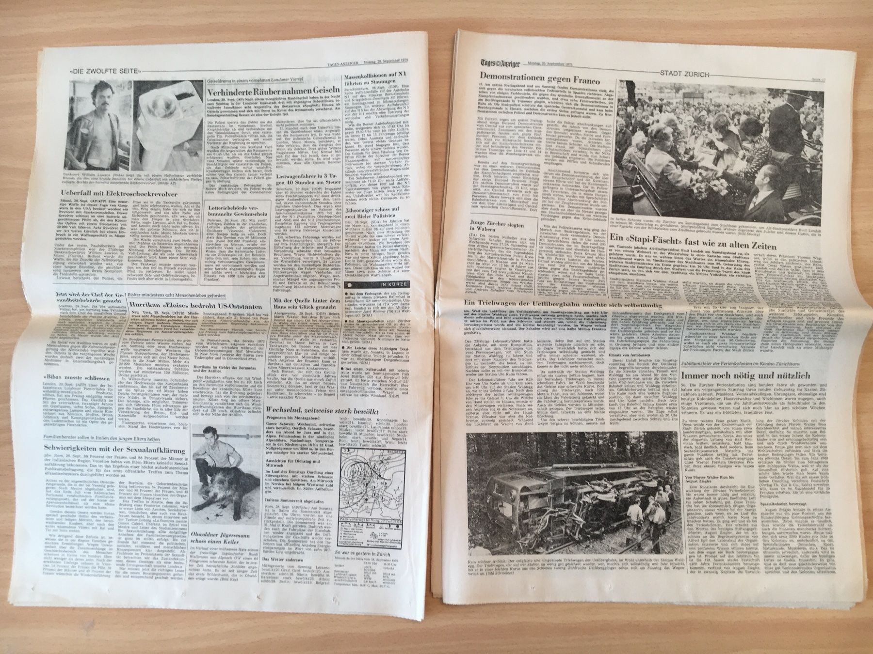 Zeitschriften & Magazine: Tagesanzeiger vom 29. September 1975 – Gebraucht aus Luzern von Jiggy_8898 4