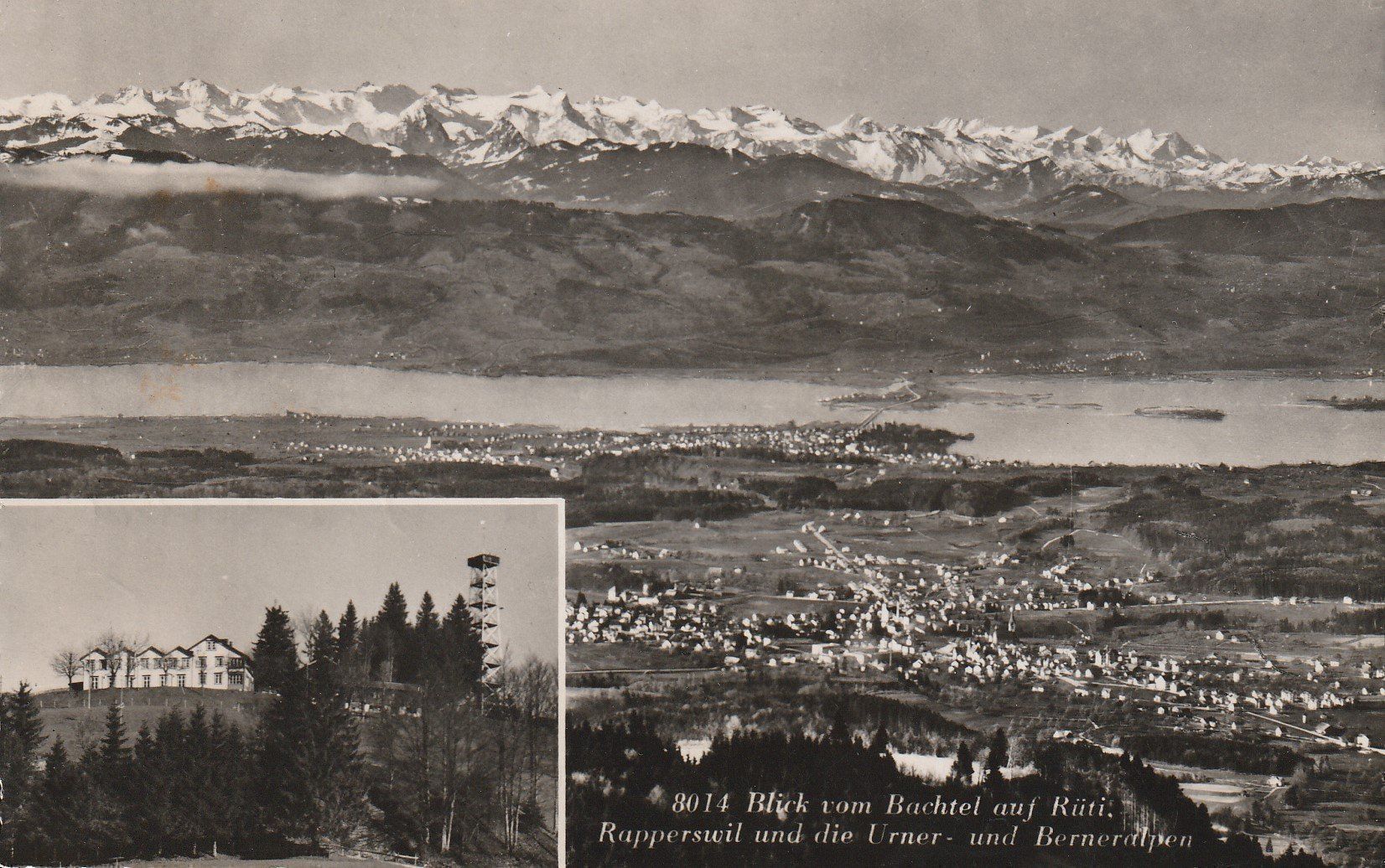 Cartoline postali: AK Bachtel gel. 11.12.1957 – Usato da Fribourg venduto da schnalla92
