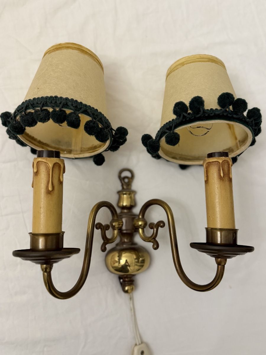 Lampade: Vintage Double Wall Sconce Light Fixture – Usato da Winterthur venduto da adriana_1000