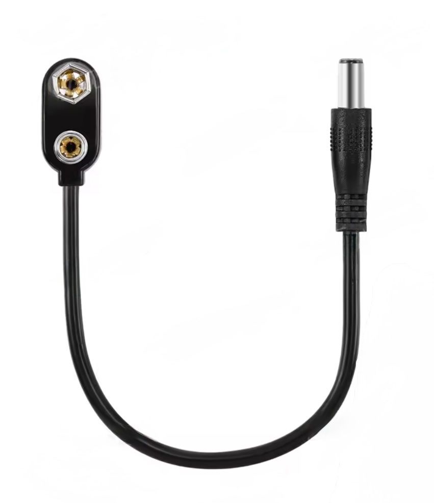 Elektronikbauteile: 9V Batterie Clip mit DC Jack – Neu und originalverpackt aus Luzern von MusikElektronikShop