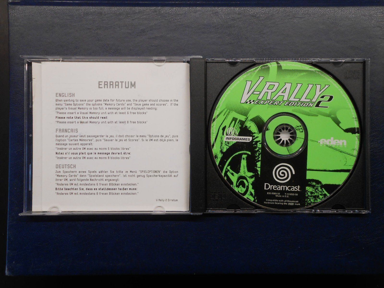 Sega Giochi: Dreamcast V-RALLY Expert Edition 2 + Handbuch – Usato da Hallwil venduto da pkaiser44 2