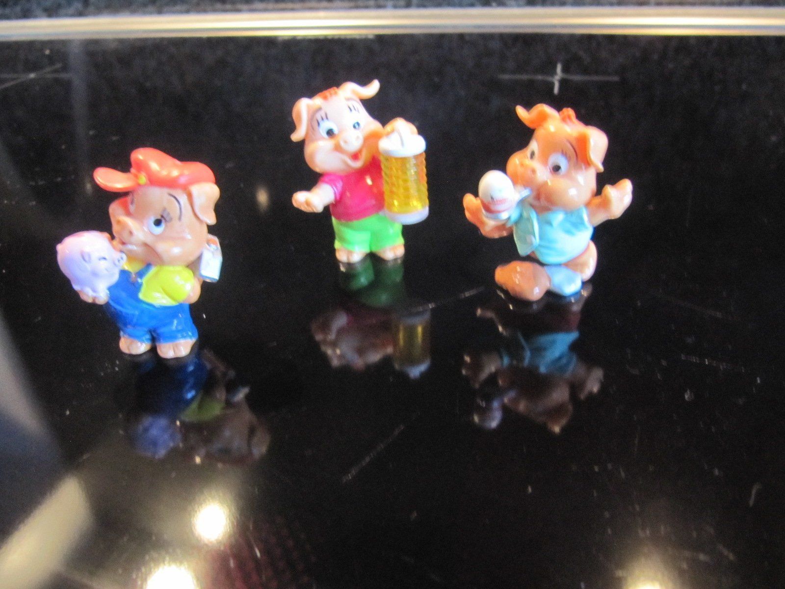 Figuren: ferrero kinder 9 figuren Pinky Piggys - 2000 – Gebraucht aus Arbedo von nadia1973 2