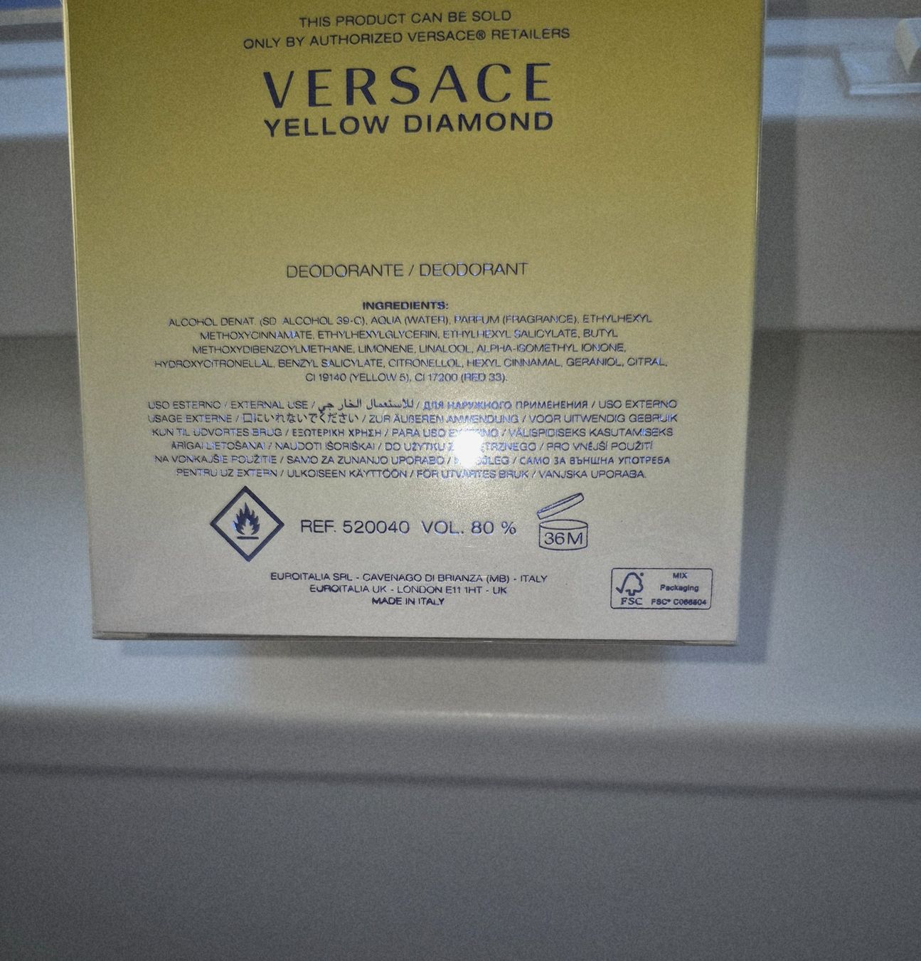 Altro per la cura del corpo: Versace Yellow Diamond, Deodorant, Duft  NEU & Original! – Usato da Schaffhausen venduto da Catboot01 1