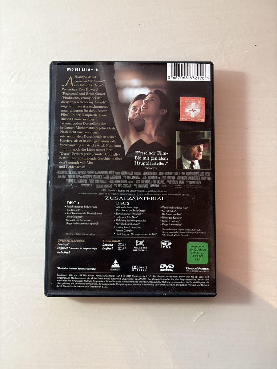 Tutti i DVDs: A Beautiful Mind – Usato da Ruswil venduto da Slivio_ 1
