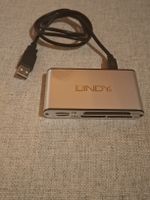 Lindy Multi Kartenleser und USB Hub silber gebraucht