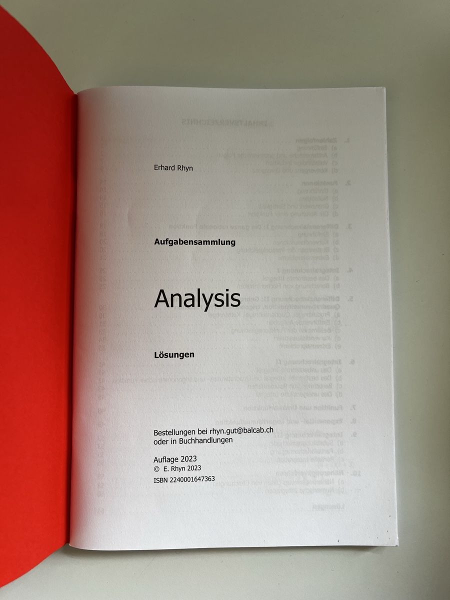 Libri: Erhard Rhyn Aufgabensammlungen – Nuovo (secondo la descrizione) da Reinach AG venduto da val_c26k 4
