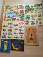 Holzpuzzle divers 7 Stück 
