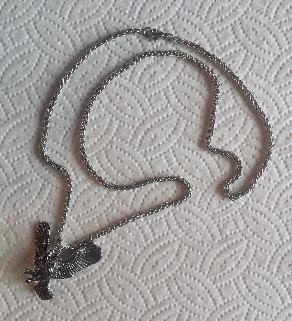 Catenine: NEU: Edelstahl Kette mit EULE Anhänger – Nuovo (secondo la descrizione) da Matten b. Interl venduto da EdelsteineInterlaken 4