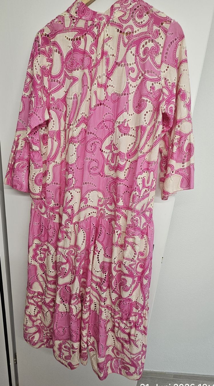 Vestiti: Sommerkleid pink creme gemustert – Usato da Bünzen venduto da Milly32 4