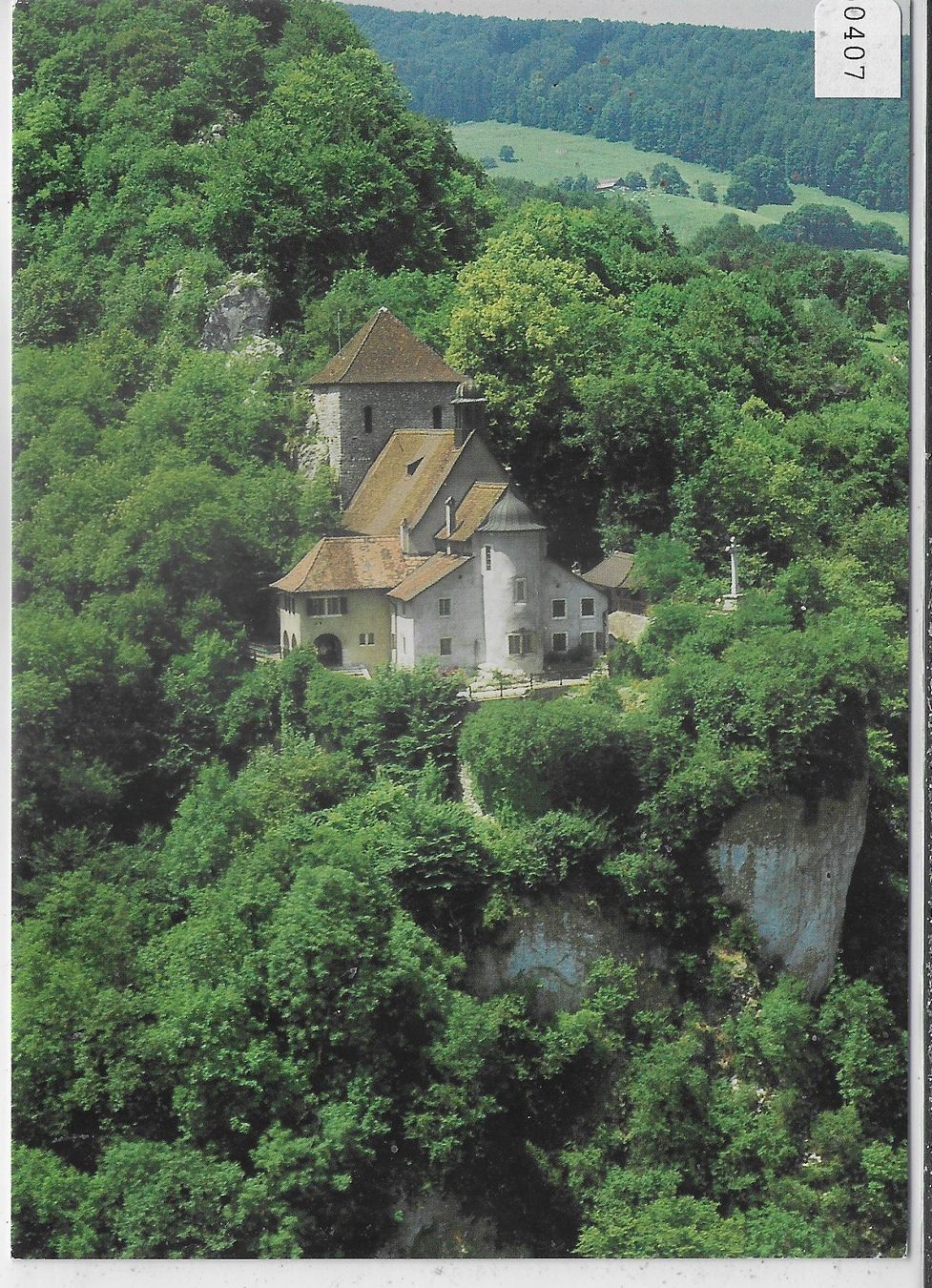Cartoline postali: Delemont - La Chapelle du Vorbourg – Usato da Ettingen venduto da Kartenplanet