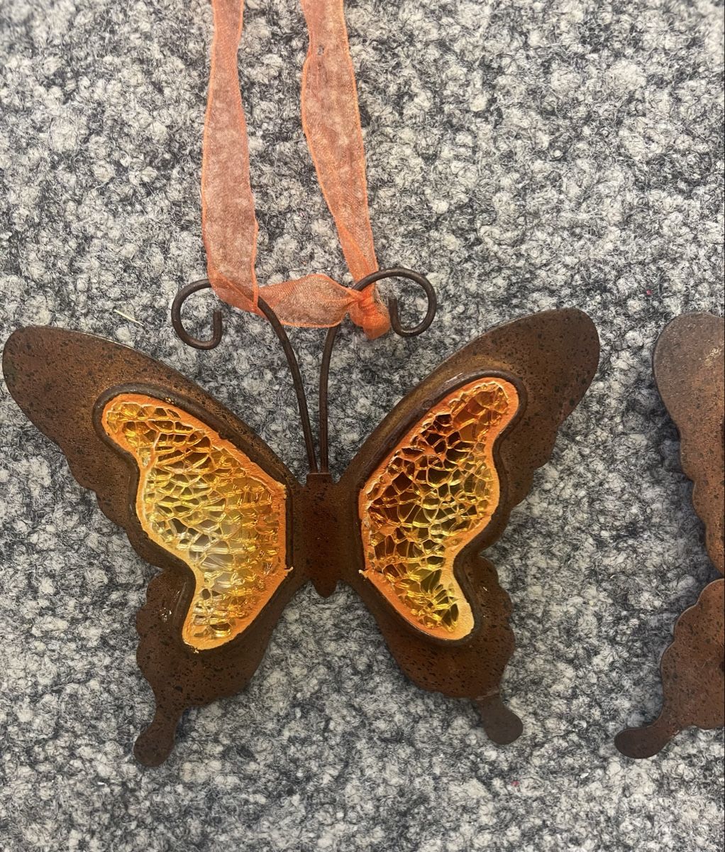 Tutte le decorazioni: Deko Schmetterlinge  orange 2 Stück neu – Nuovo (secondo la descrizione) da Au ZH venduto da Jaggy4 3