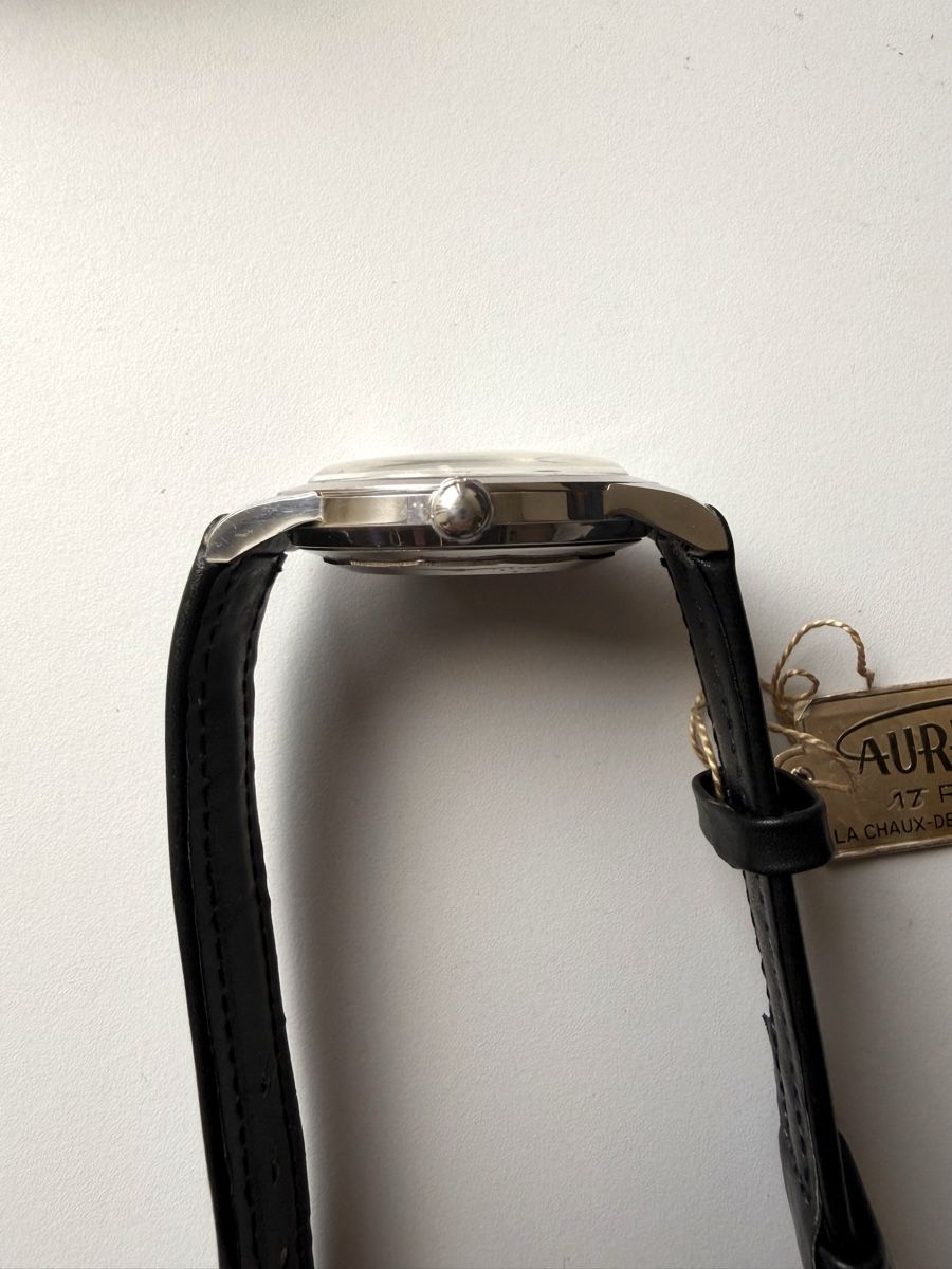 Orologi: Aureole 17 Rubins Stahl mit Lederband – Usato da Lenzburg venduto da Raoul.und.Co 2