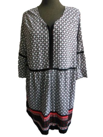 Gr. 52 54 s.Masse MIAMODA Tunika Kleid weich L93cm 50%Modal