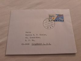 Rare Enveloppe Affranchie Danemark 1990 - Collection!