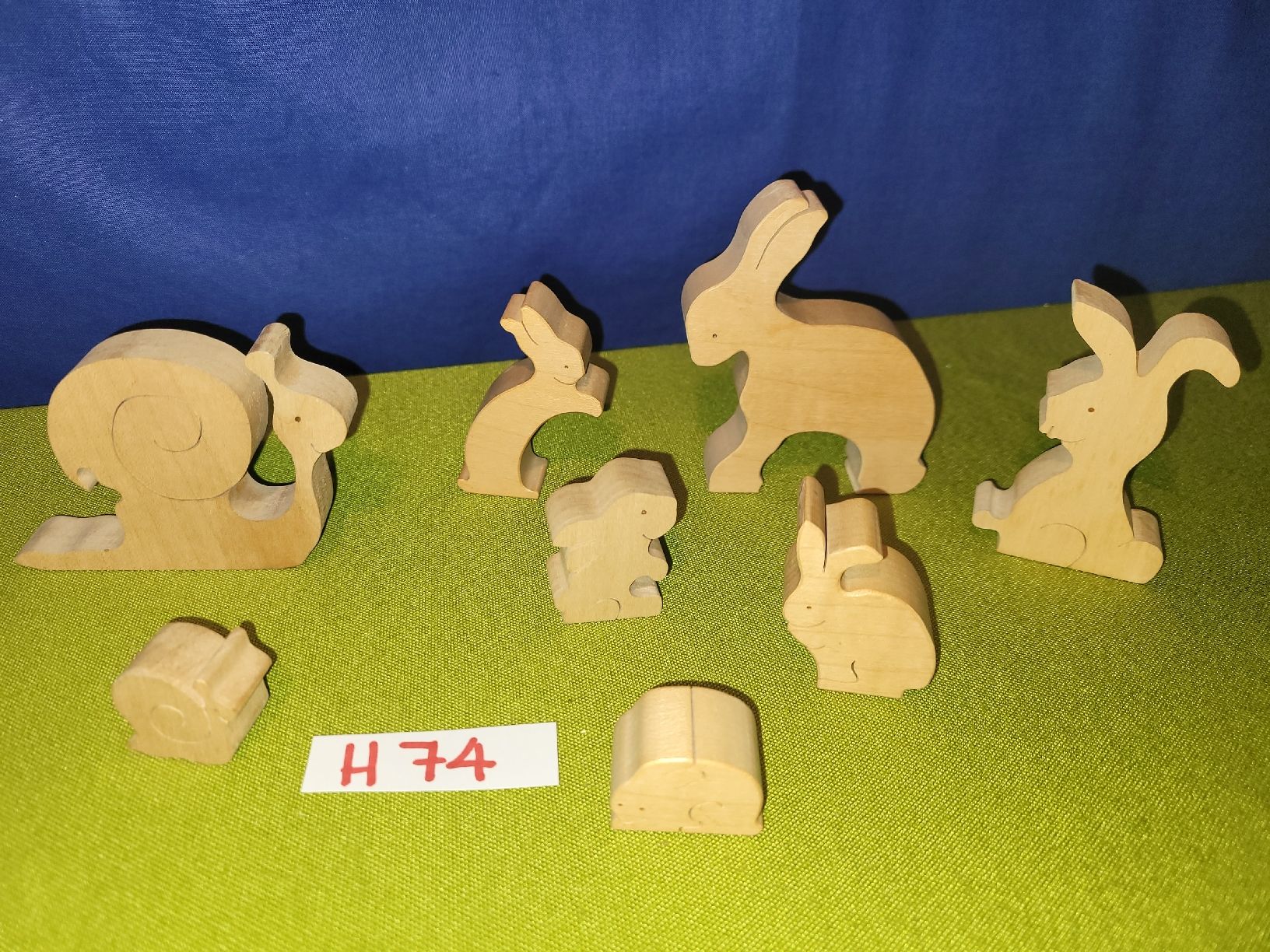 Statuette: Holztiere,Naef?,Puzzle H74 – Usato da Aarberg venduto da Fink010