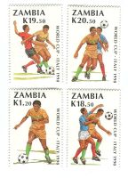 Briefmarken "Fussball". Sambia.