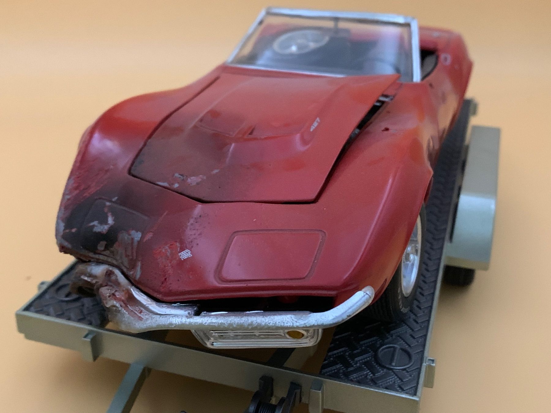 Chevrolet Modellini d'auto: 1969 Wrecked Corvette + Trailer 1:18 – Usato da Epautheyres venduto da LordSkull 4