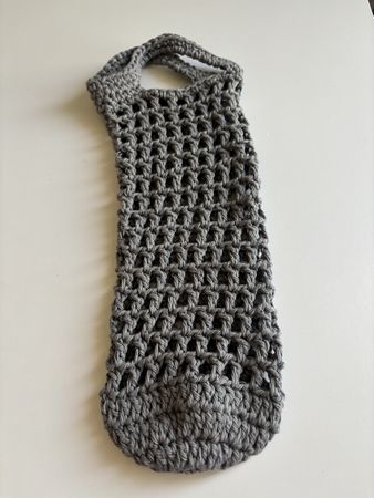 Handgehäkelter Flaschen-Geschenkbeutel