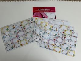 182 étiquettes scolaires enfants motif Back to School neuf