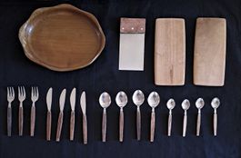 Holzbesteck, -teller, -schneidebretter, -käsemesser