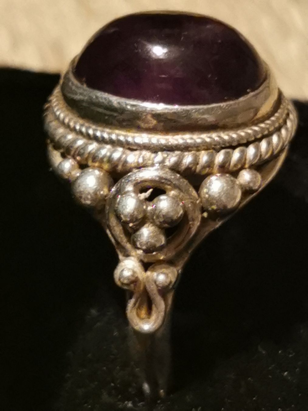 Anelli: Damen Silber 925 Ring mit Amethyst Cabochon. – Nuovo (secondo la descrizione) da Schlieren venduto da vlalif 3