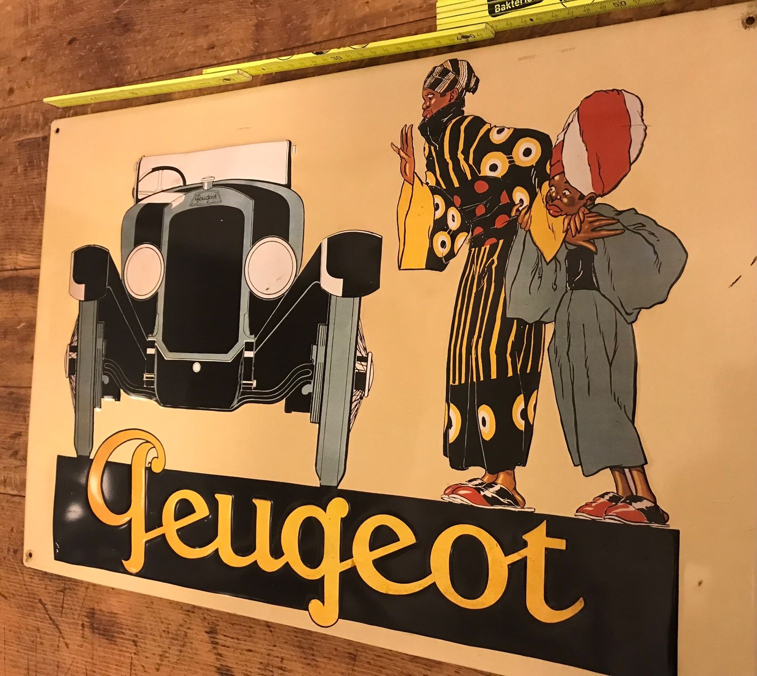 Ecriteaux: Peugeot Emaille-Werbeschild, Oldtimer, Vintage – D'occasion à Basel par nostanz 3