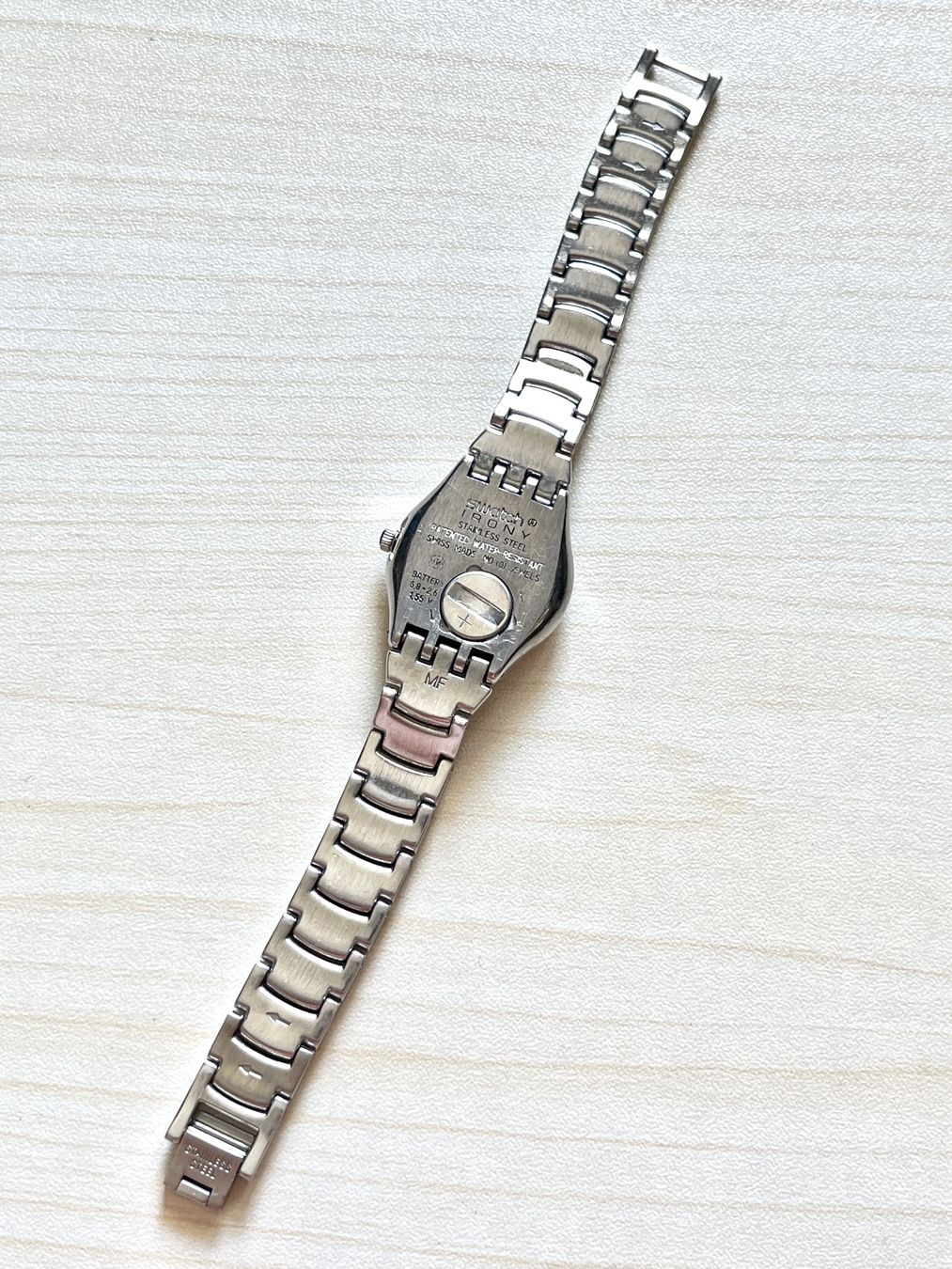 Swatch Orologi: Swatch Armbanduhr silberfarben Damen – Usato da Grenchen venduto da chththl 8