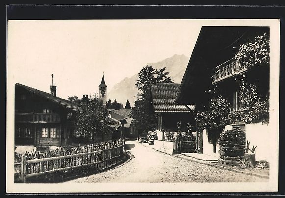 Cartoline postali: AK Brienz, Dorfpartie mit Wohnhäusern – Usato da Berlin venduto da bartko-reher