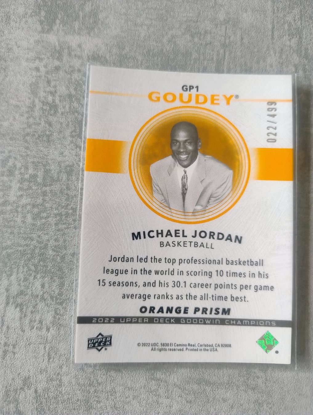 Nba Carte collezionabili: NBA Upper deck Michael Jordan 022/499 – Nuovo (secondo la descrizione) da Martigny venduto da jul_7s5x 1