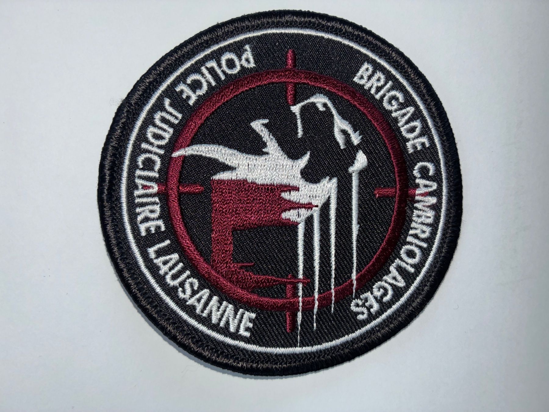 Schweizer Armee Toppe: Original Patch Brigade Cambriolages  Lausanne – Usato da Oberiberg venduto da reimet