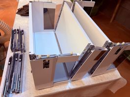 3 neue Schubladen Blum weiss