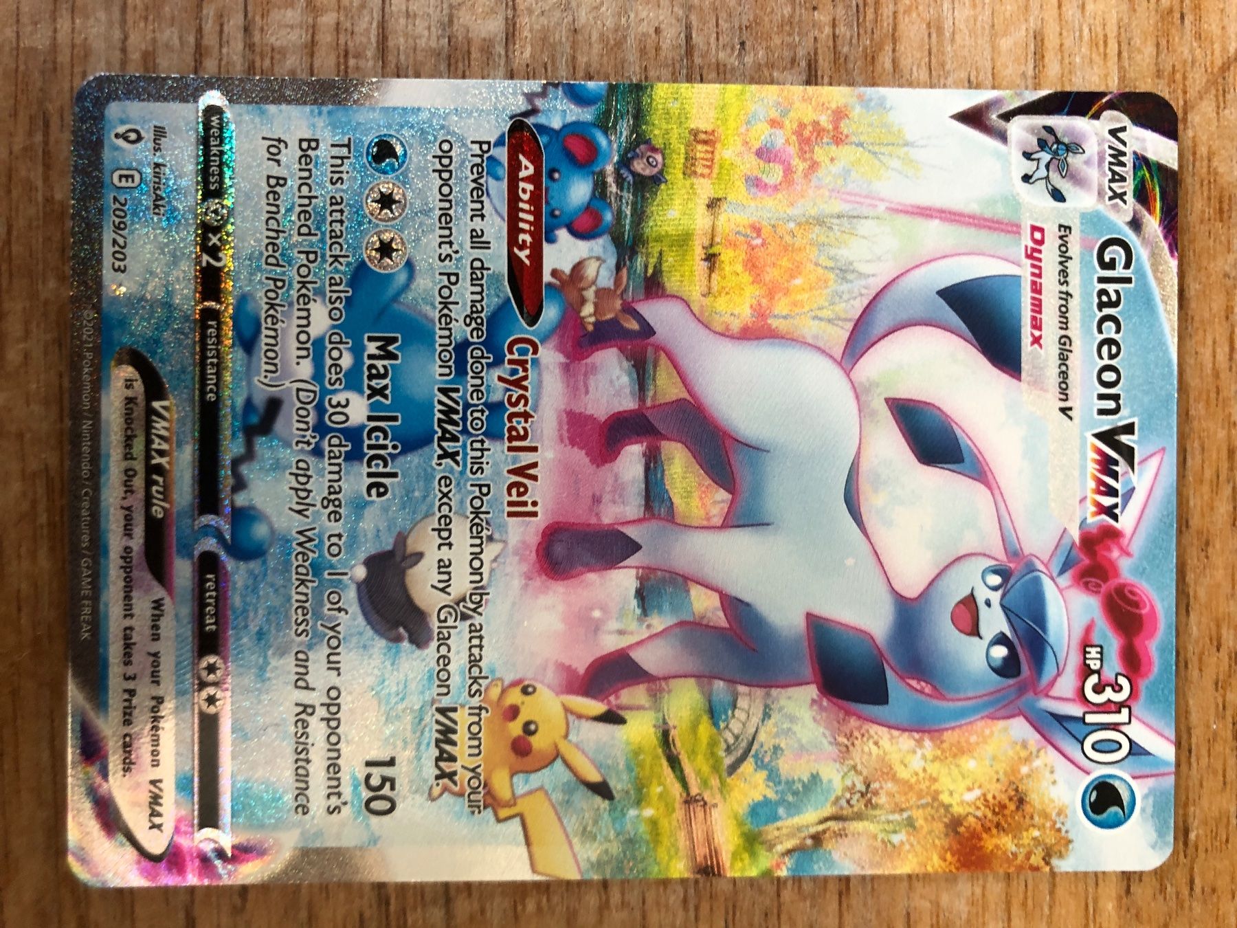 Pokémon Carte collezionabili: Glaceon VMAX 209/203 – Nuovo (secondo la descrizione) da Sissach venduto da Quentinfoggetta 2