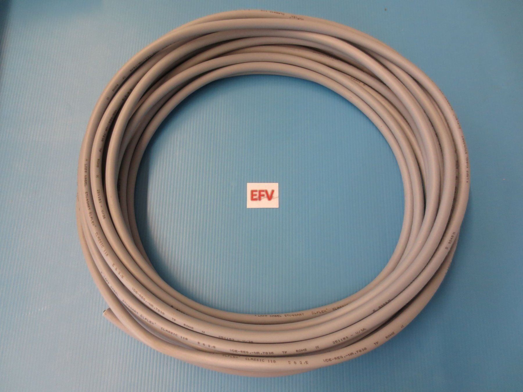 Cavi: 30m Neues PVC Kabel 5x2.5mm2 Flex – Nuovo e nell'imballaggio originale da Sulz LU venduto da Elektrofachverkauf