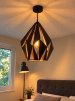 Pendant lamp Eglo Carlton 1 black steel 31 cm diameter