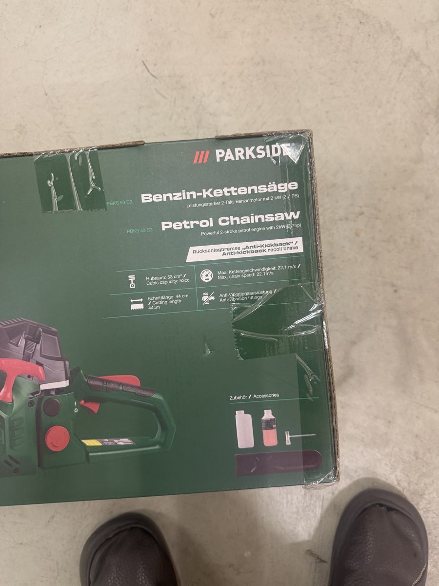 Parkside Seghe: Kettensäge-Benzin NEUE – Nuovo e nell'imballaggio originale da Regensdorf venduto da mex5145 8