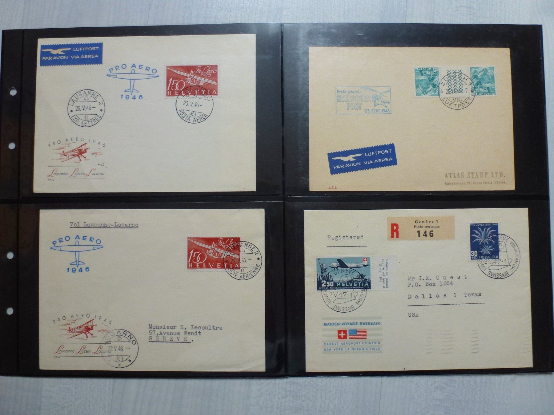 Tutti i francobolli: Lot ++ Interessante Schweizer Flugbeleg-Sammlung ab 1925 – Usato da Walkringen venduto da Casablanca777 5