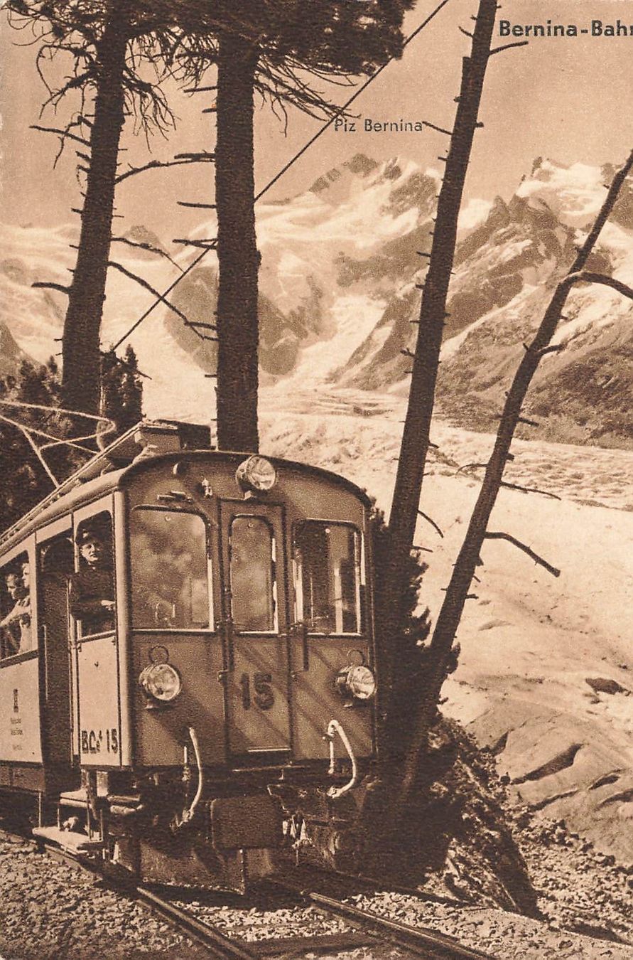Cartoline postali: Bernina Bahn Eisenbahn – Usato da Biasca venduto da Blenio71