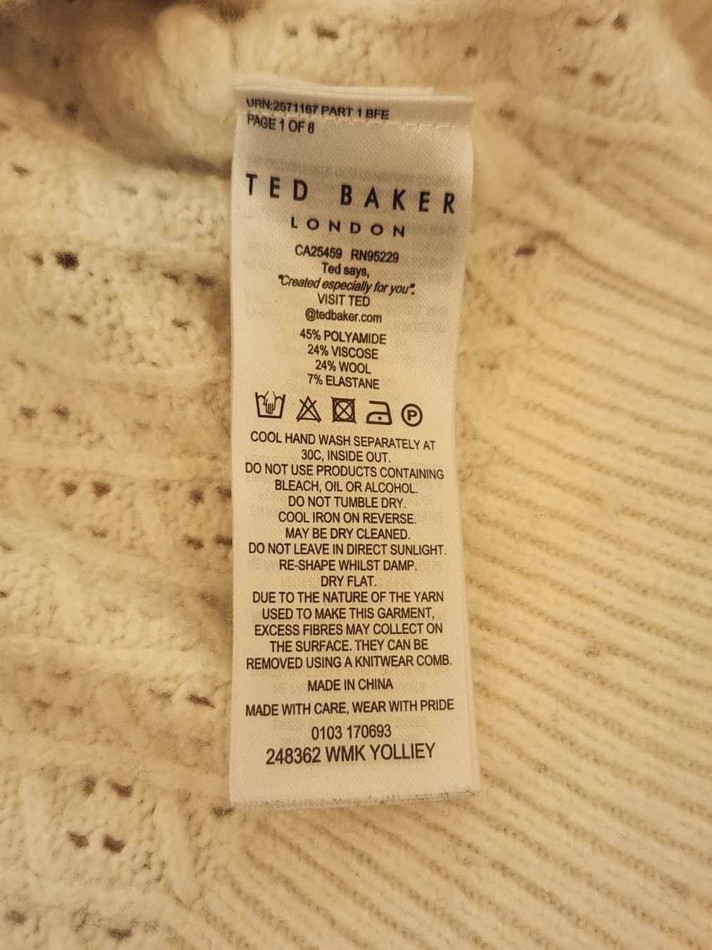 Maglioni & Felpe: Ted Baker Pullover Gr. S – Usato da Bronschhofen venduto da eve_l8y7 7