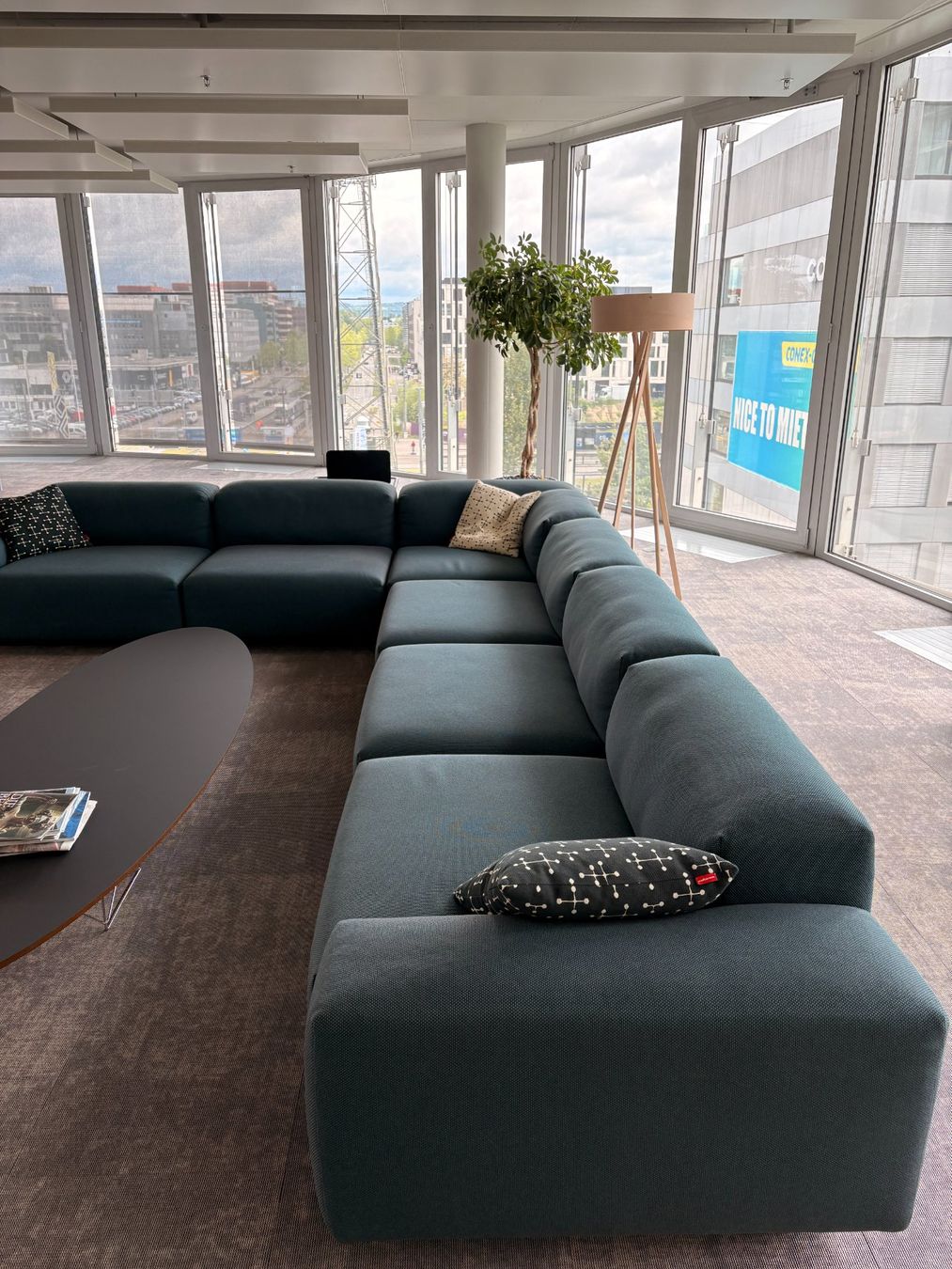 Vitra Divani: Vitra Sofa / Lounge-Sofa – modular, gross, petrolblau – Usato da Zürich venduto da eli_hf5m 3