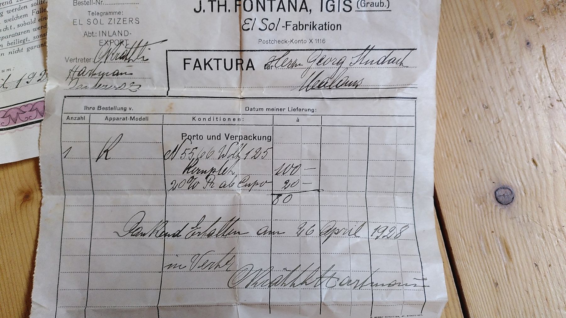 Attrezzature mediche: violette Strahlen- Apparat 1928 – Usato da Malans GR venduto da basile001 3