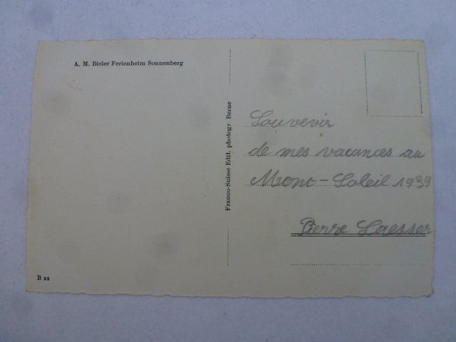 Cartoline postali: AK Ferienheim Sonnenberg um 1939 – Usato da Walkringen venduto da Casablanca777 1