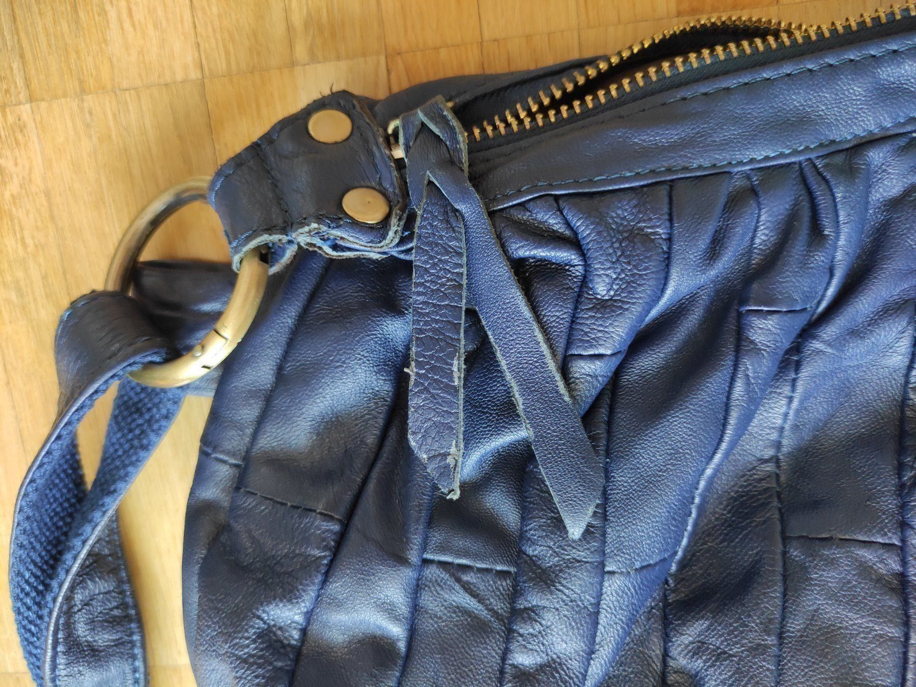 Borse da donna: Leather two-way Handbag in blue, 90% New – Usato da Sursee venduto da Re.joy 3