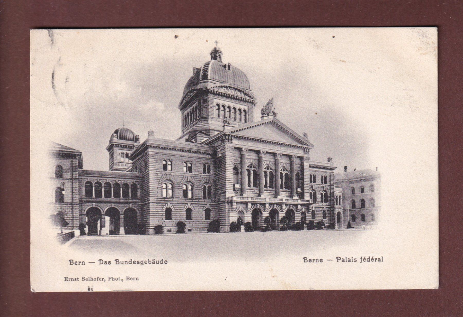 Ansichtskarten: BERN - Bundesgebäude - 1906 – Gebraucht aus Pully von nicecards-shop