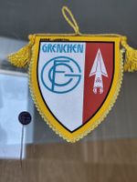 FC Grenchen alter Wimpel und eine alte Brosche FC Granges