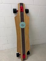 Longboard Hudora Holzoptik rot schwarz guter Zustand