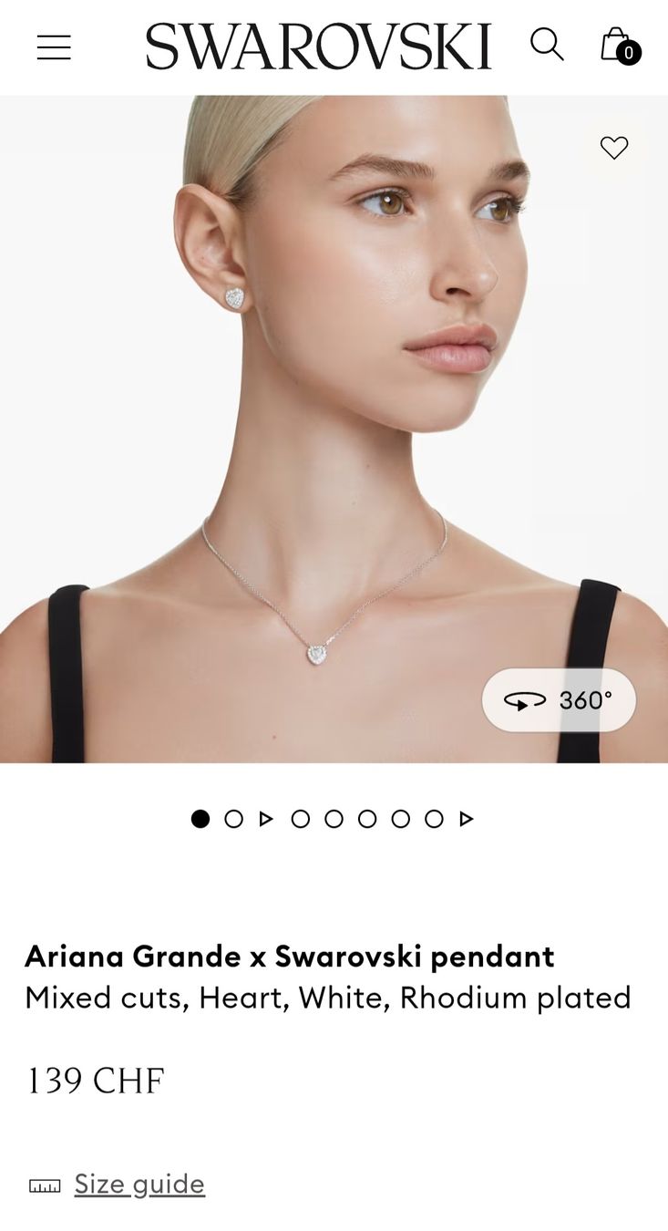 Swarovski Catenine: Swarovski Ariana Grande Halskette  – Nuovo (secondo la descrizione) da Hellbühl venduto da d.d.d.125 5