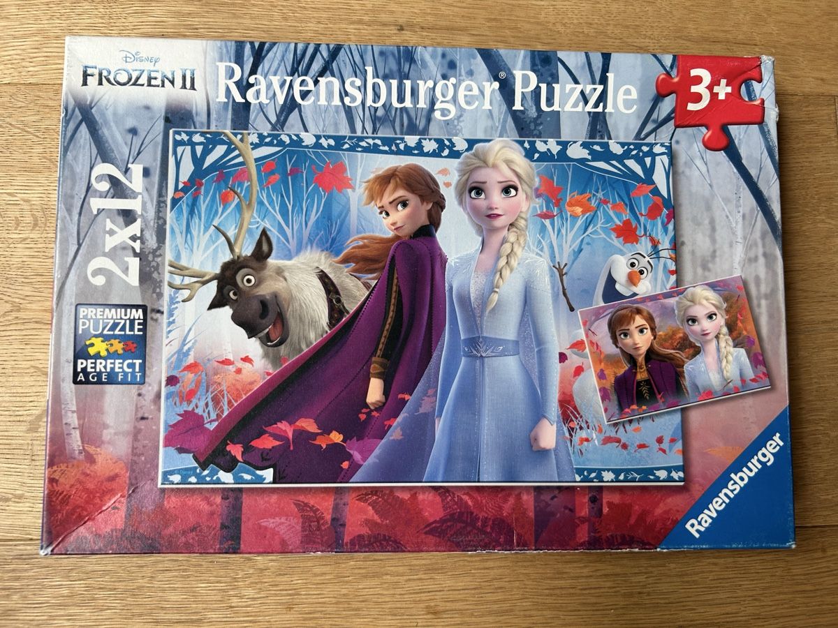 Ravensburger Puzzle: Ravensburger Puzzle "Die Eiskönigin 2", 2x12 Teile – Usato da Zufikon venduto da polarbear123