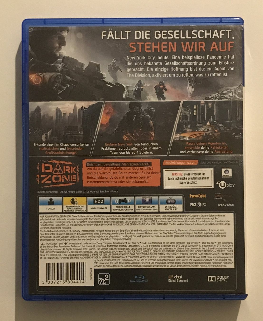 Giochi: PS4 - Tom Clancy's The Division – Usato da Allschwil venduto da Bullach 2