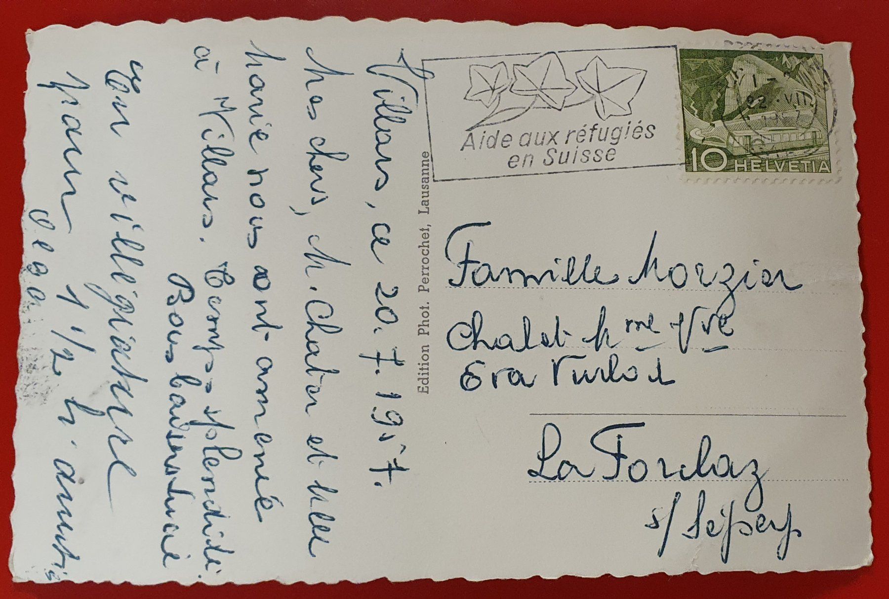 Ansichtskarten: VILLARS Quartier de la gare 1957 – Gebraucht aus Kreuzlingen von Rschweiz1 1