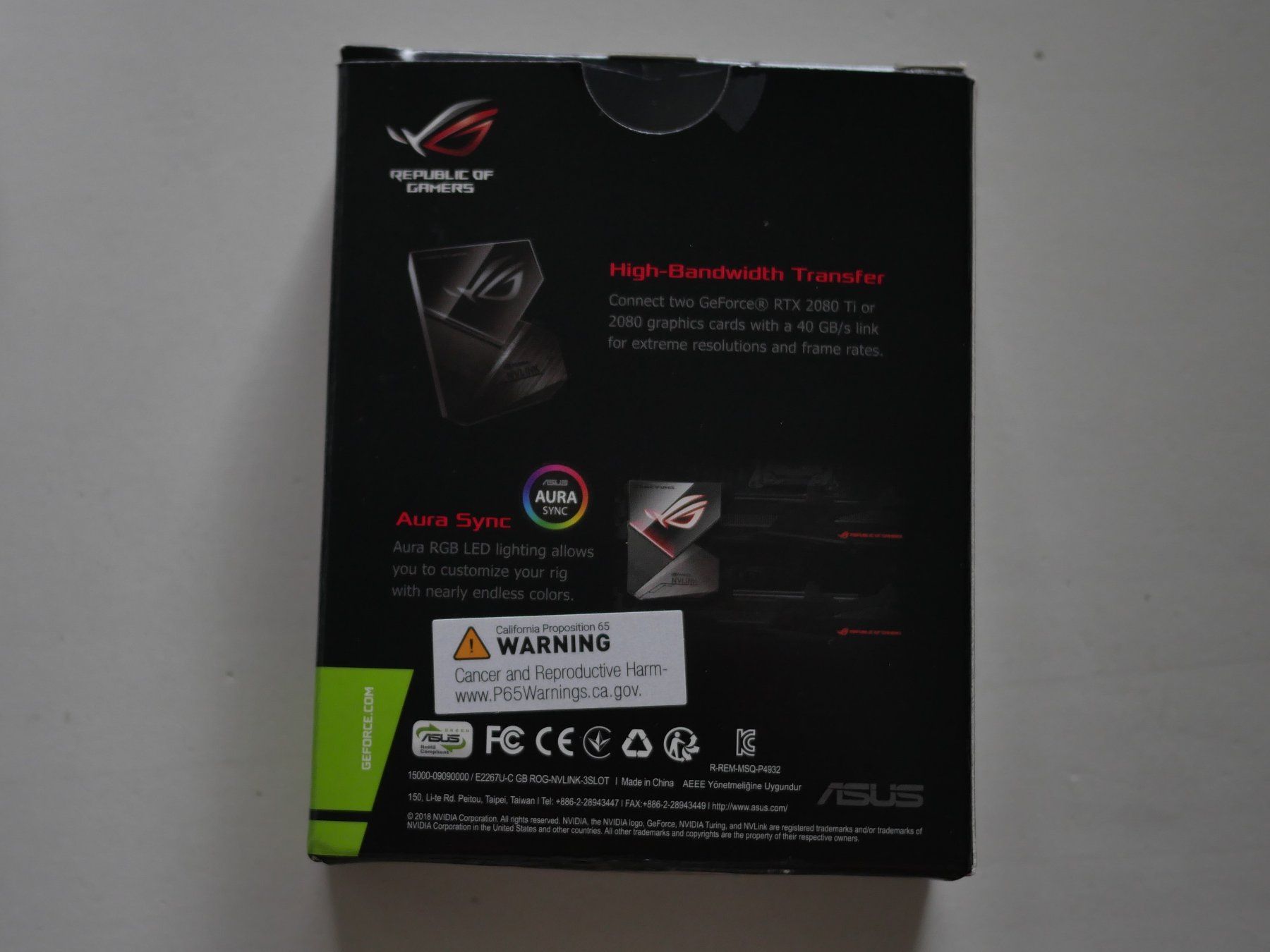 Asus Grafikkarten: Asus ROG NVLink Bridge for RTX GPU 3-slot – Gebraucht aus Chavannes-près-Renens von  3